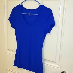 Size:M Rue 21 Blue V Neck Shirt